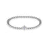 Juni | Violetter Kristall-Geburtsstein | Silber | Kristall-Herz-Armband